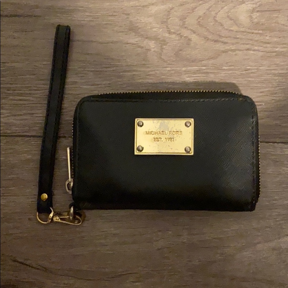 Black leather Michael Kors Wallet